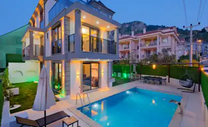 Villa Akar 2 Fethiye Merkez mevkiinde yer alan 3+1 jakuzili villamız.