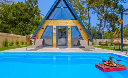 Villa Habitat 2 Fethiye Seydikemer mevkiinde yer alan 2+1 deniz manzaralı villamız.