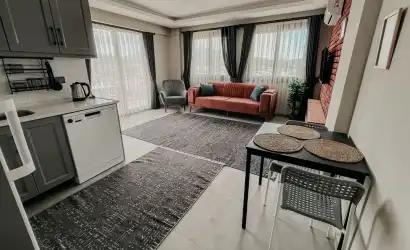 Fethiye Seydikemer’de Ortak Mangal Alanlı Şık 1+1 Apart Daireler