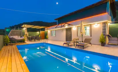 Villa Can Sarıbelen Kalkan Sarıbelen mevkiinde yer alan 2+1 villamız.